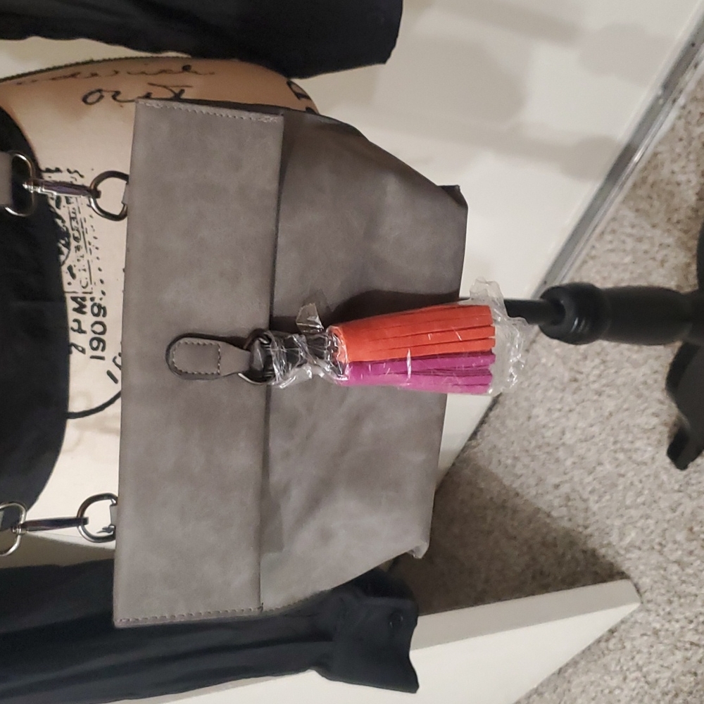 Gray purse